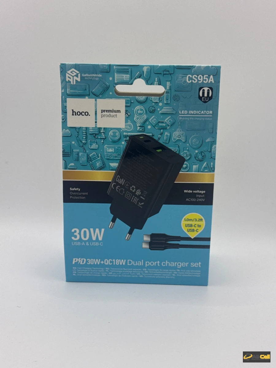 Hoco PD30W+QC18W Dual Port Charger Set