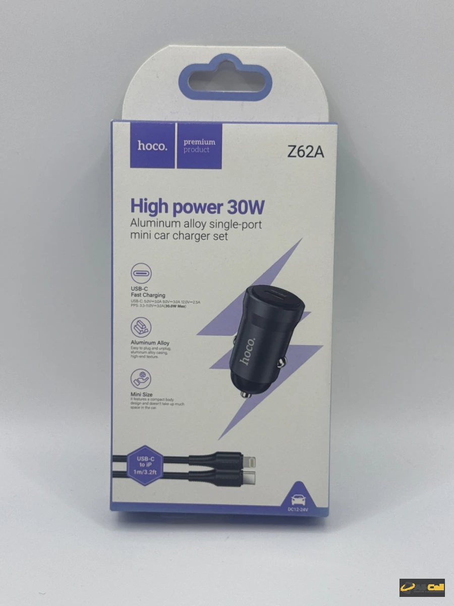 Hoco Car Charger Typec-Lightning