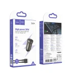 USB-C PD 30W Car Charger with Type-C to Lightning Cable — 10