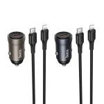 USB-C PD 30W Car Charger with Type-C to Lightning Cable — 5