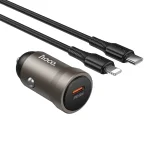 USB-C PD 30W Car Charger with Type-C to Lightning Cable — 6