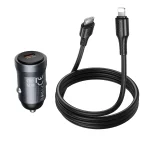 USB-C PD 30W Car Charger with Type-C to Lightning Cable — 9