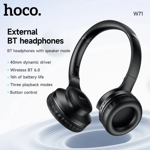 Hoco bt headphome with speaker mode